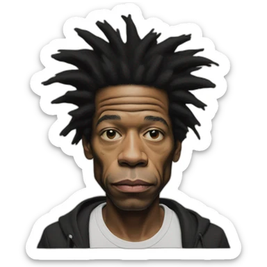 basquiat sticker