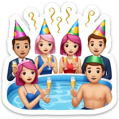 SPAM CANNED MEAT CORPORATE pool SUMMER KICKOFF PARTY sticker