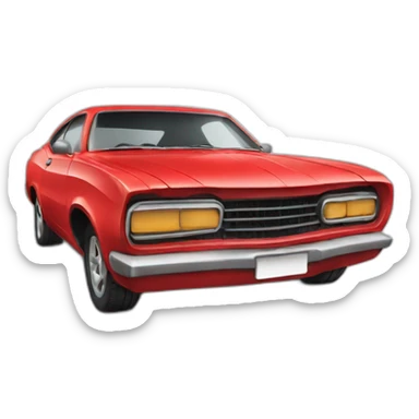 red car rent sticker