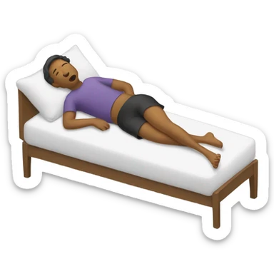 Person lying down sticker