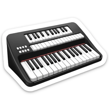 Teclado musical básico sticker