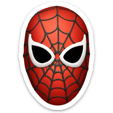 Spiderman-mask sticker
