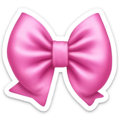 Pink bow sticker