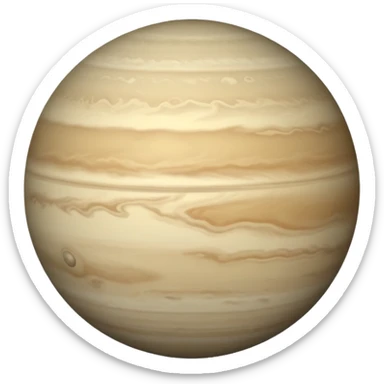 Venus planet emoji, pale warm grey sphere, soft hazy surface, smooth and featureless, simple and round, no text sticker