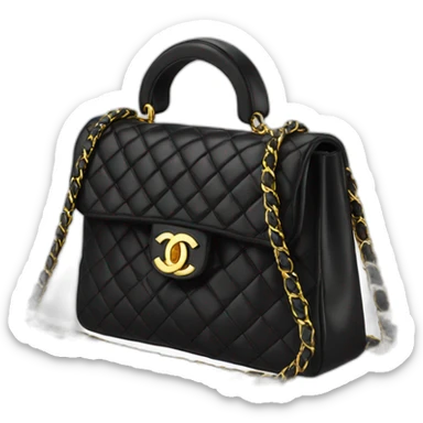 Chanel-22-bag-black-gold sticker