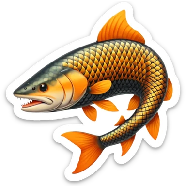 muskie fish sticker