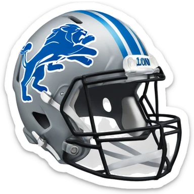 Detroit Lions helmet  sticker