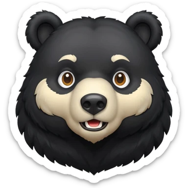 Black bear sticker