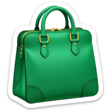 Cash bag green high contrast bright green sticker