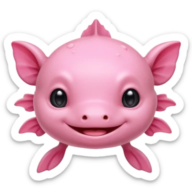 cute axolotl sticker