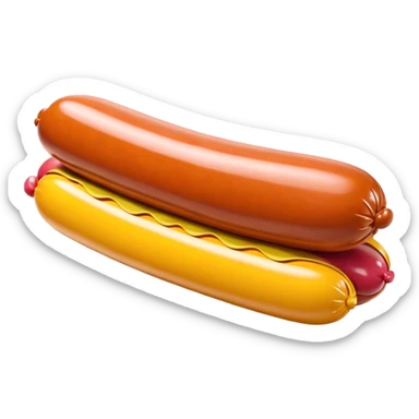   jeff koons style inflatable abstract SPAM MEAT  sausage art sculpture  sticker