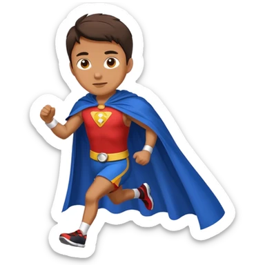 Runner with cape sticker