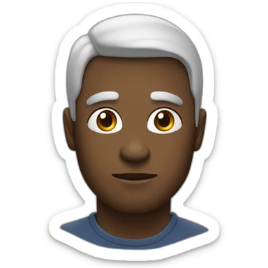 Obèse regardant sur son ordi sticker