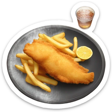 Fish and chips  sticker
