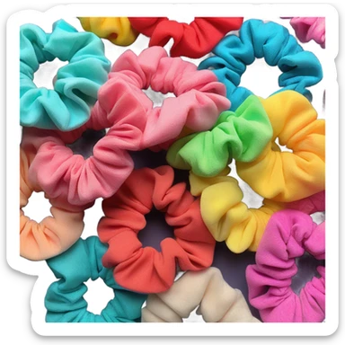 Hair scrunchie sticker