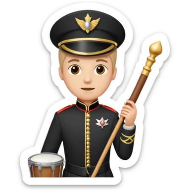 Parade Marchers, drum major sticker