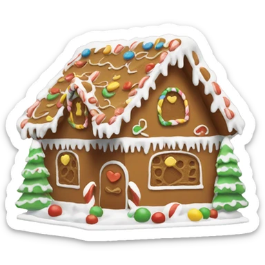 Gingerbread house sticker