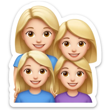 Three girls taking selfie sticker
