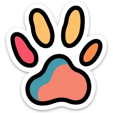paw print sticker