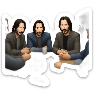 All the Johns Keanu Reeves has played meeting in a circle sticker