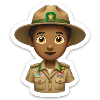 madagascar boy scout sticker