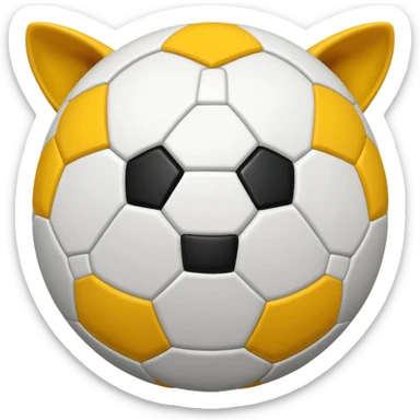 Una mascota de futbol soccer sticker