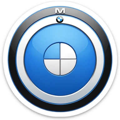 Bmw real logo sticker