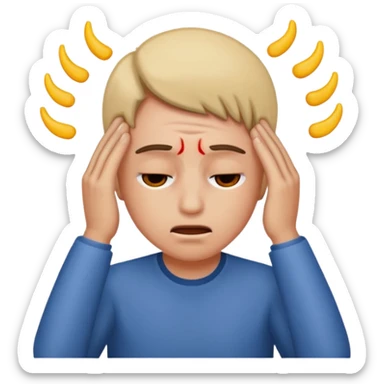 Headache sticker