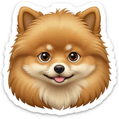 pomeranian dog mixed sticker