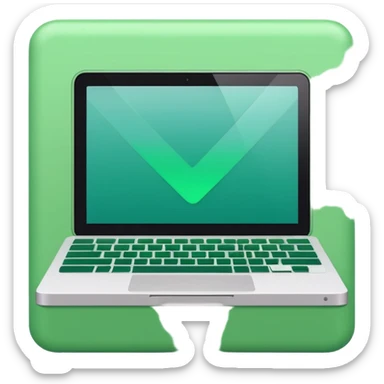 green 90s macbook  sticker