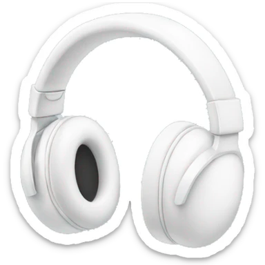 white headphones with white bows sticker