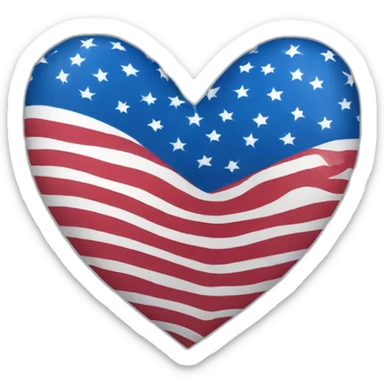 heart-flag-usa sticker