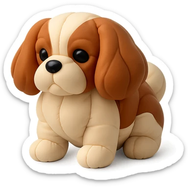 Cavalier King Charles Spaniel dog sticker