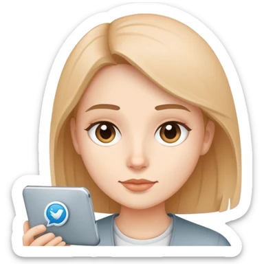 Telegram blogger sticker