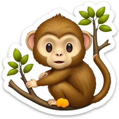 Fisher monkey sticker