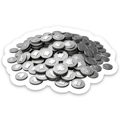 Plata en puntitos  sticker