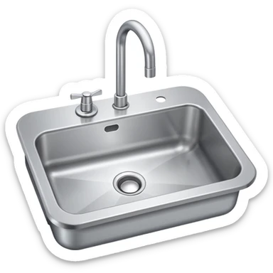 aluminium sink sticker