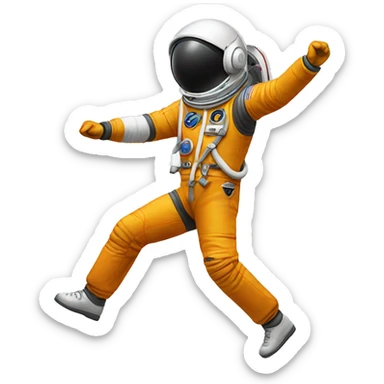 dancing astronaut sticker