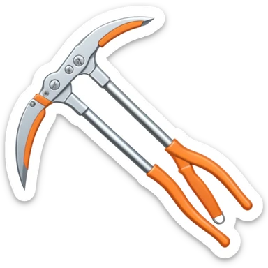 Double blade flower pruner sticker