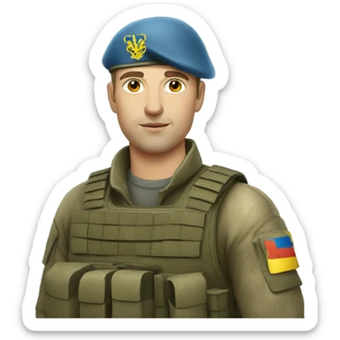 Ukrainian Soldier sticker