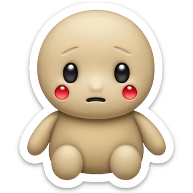 sad plushie sticker