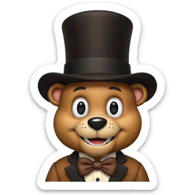 Freddy fazbear sticker