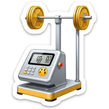 aparelhos academia peso sticker