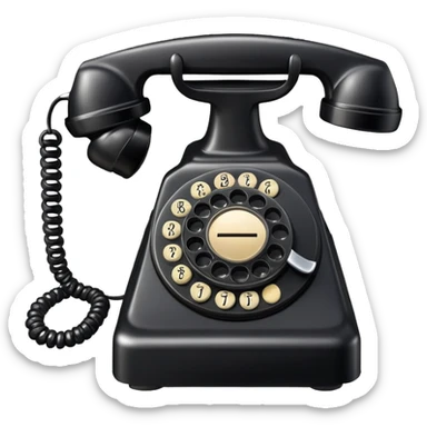 phone call, ringing telephone sticker