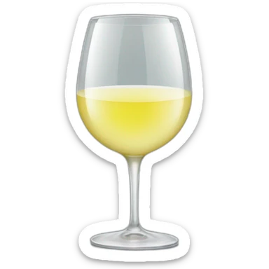 Chardonnay glass sticker