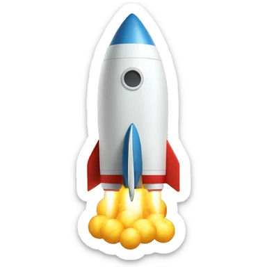 rocket with a lot of money sticker
