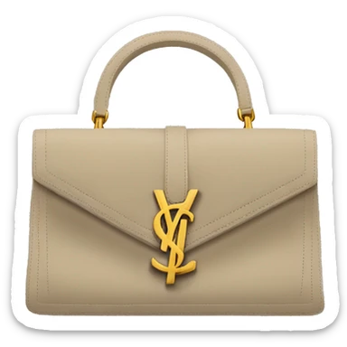 YSL suede purse sticker
