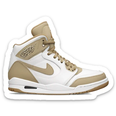 White and beige Jordan’s  sticker