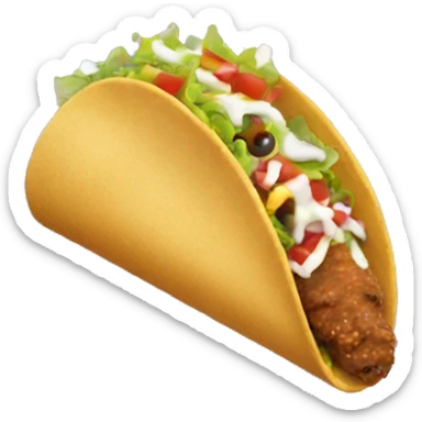 Tacobell taco sticker