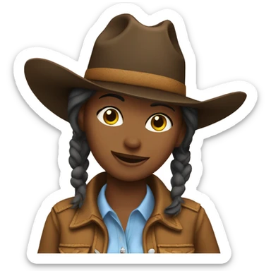 cowgirl sticker